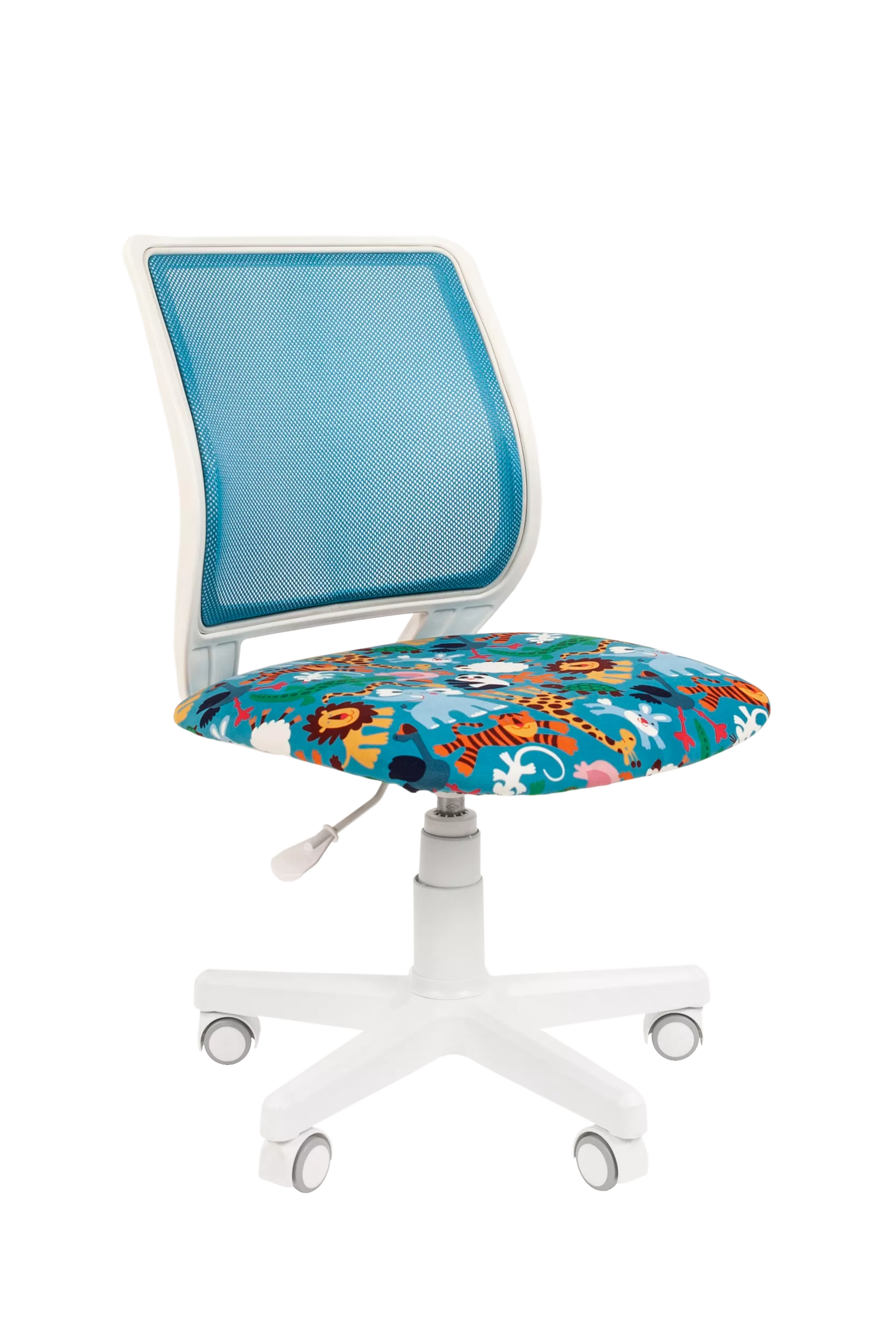 Детский компьютерный стул Chairman KIDS 112 голубой / белый