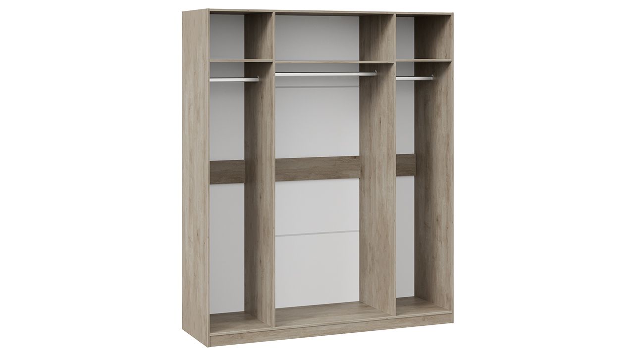 Шкаф для одежды баттл рок серый глянец Эмбер СМ-348.07.026