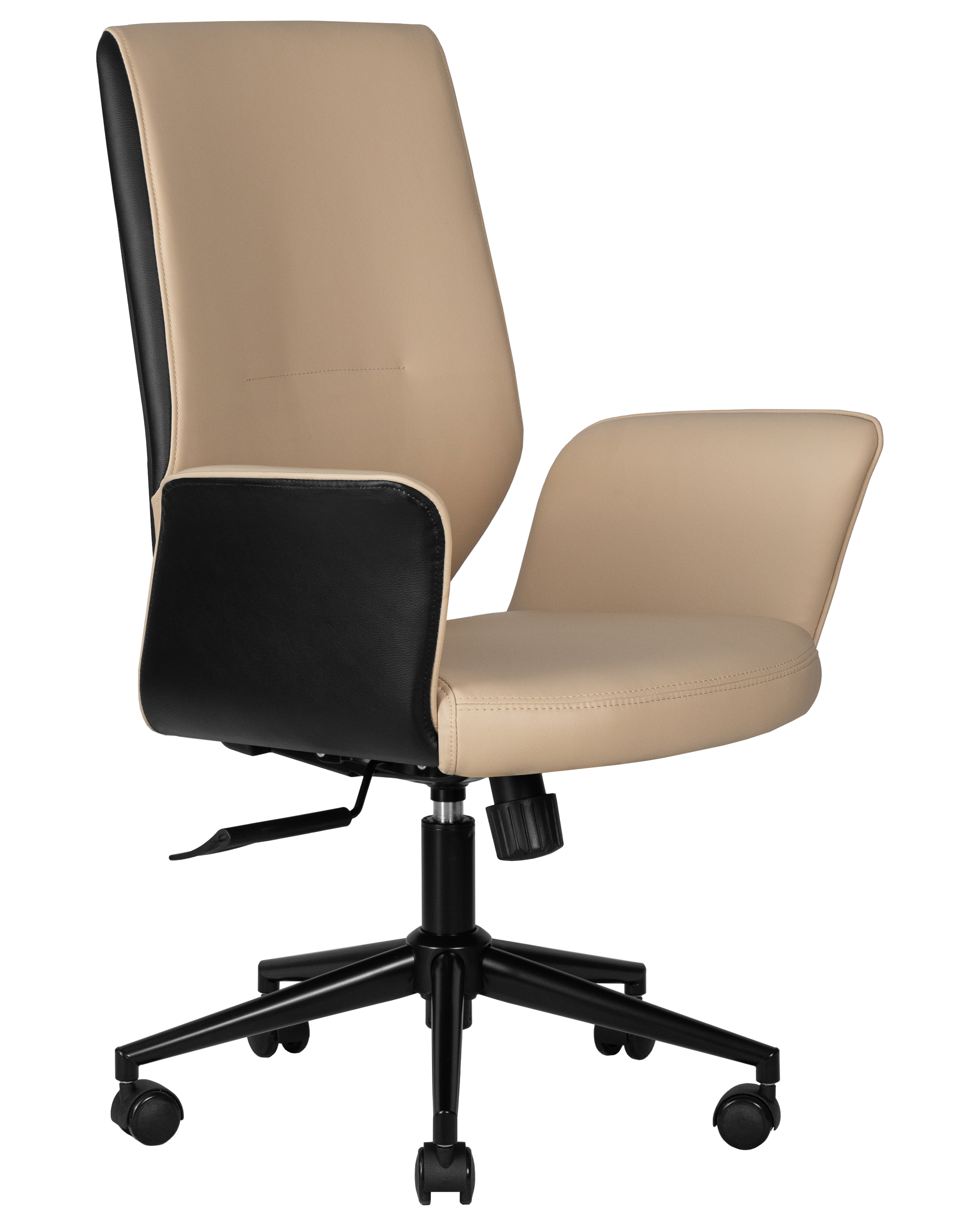 Офисное кресло для руководителей DOBRIN MAXWELL кремово-черный
