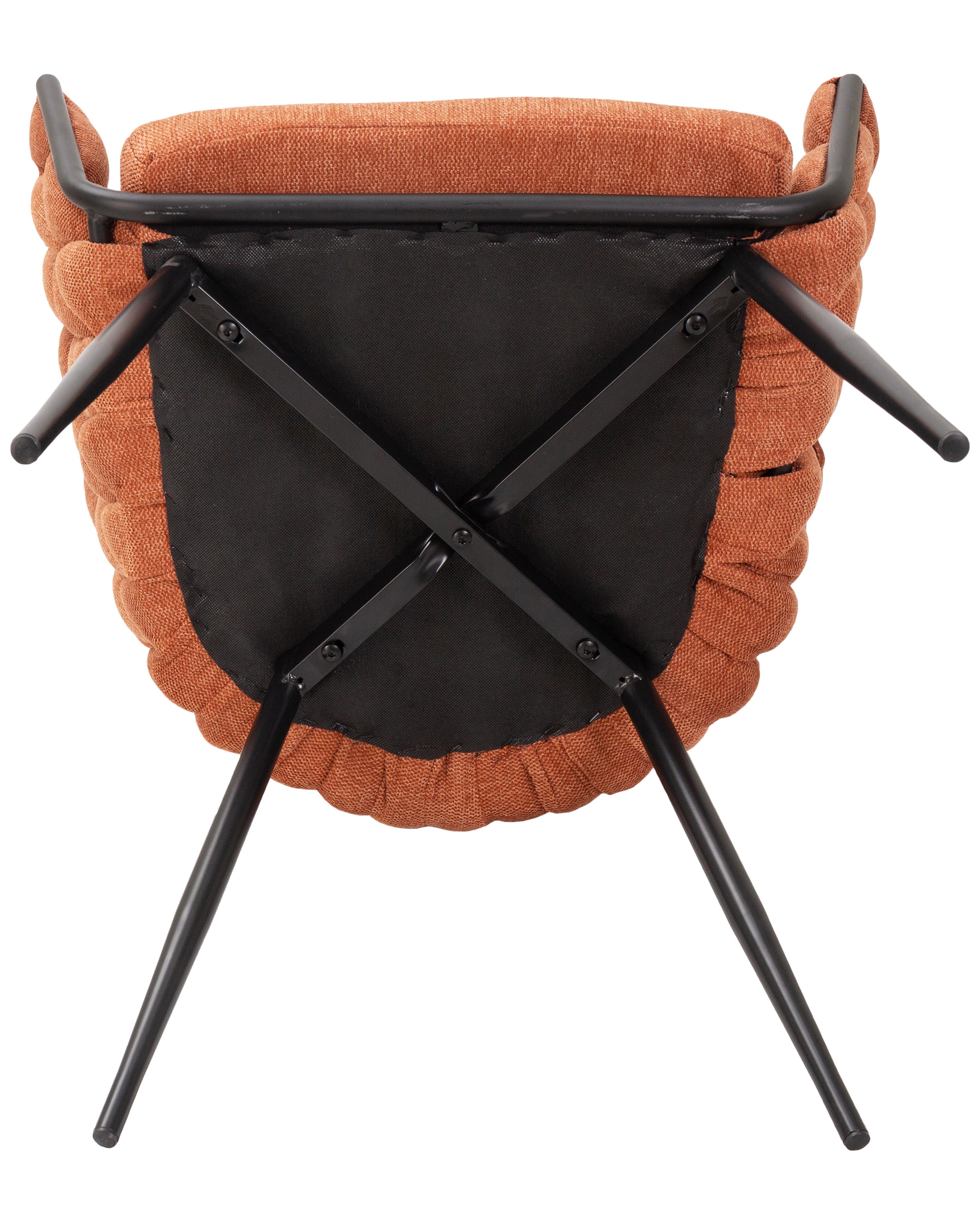 Стул-кресло DOBRIN MATILDA оранжевая ткань LAR 275-27