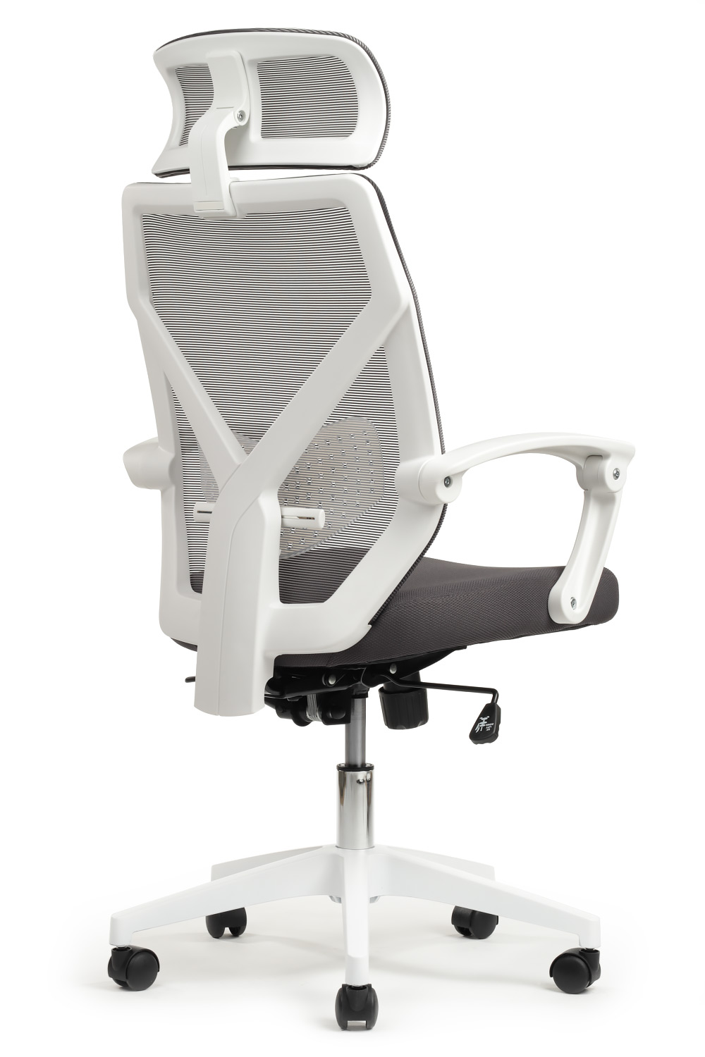 Кресло RIVA Chair OLIVER W-203AC белый пластик / серый