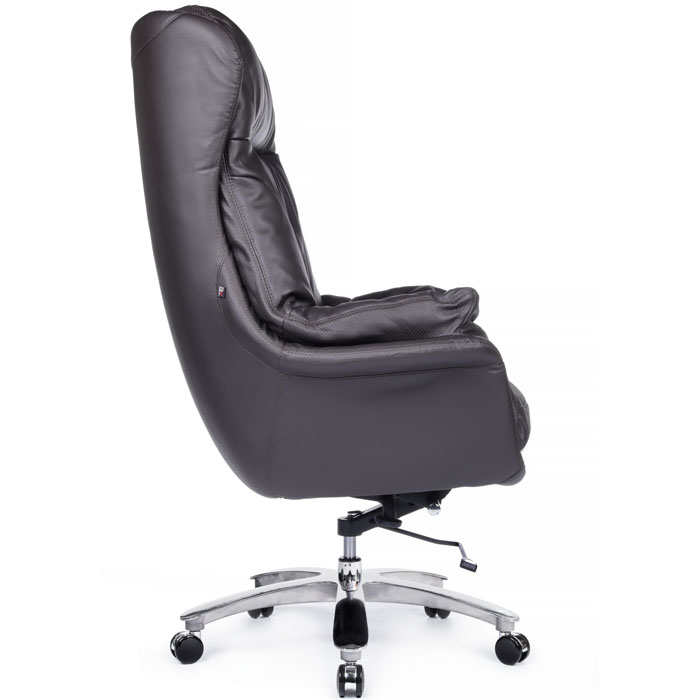 Кресло руководителя из натуральной кожи RIVA DESIGN Leonardo (A355) коричневый