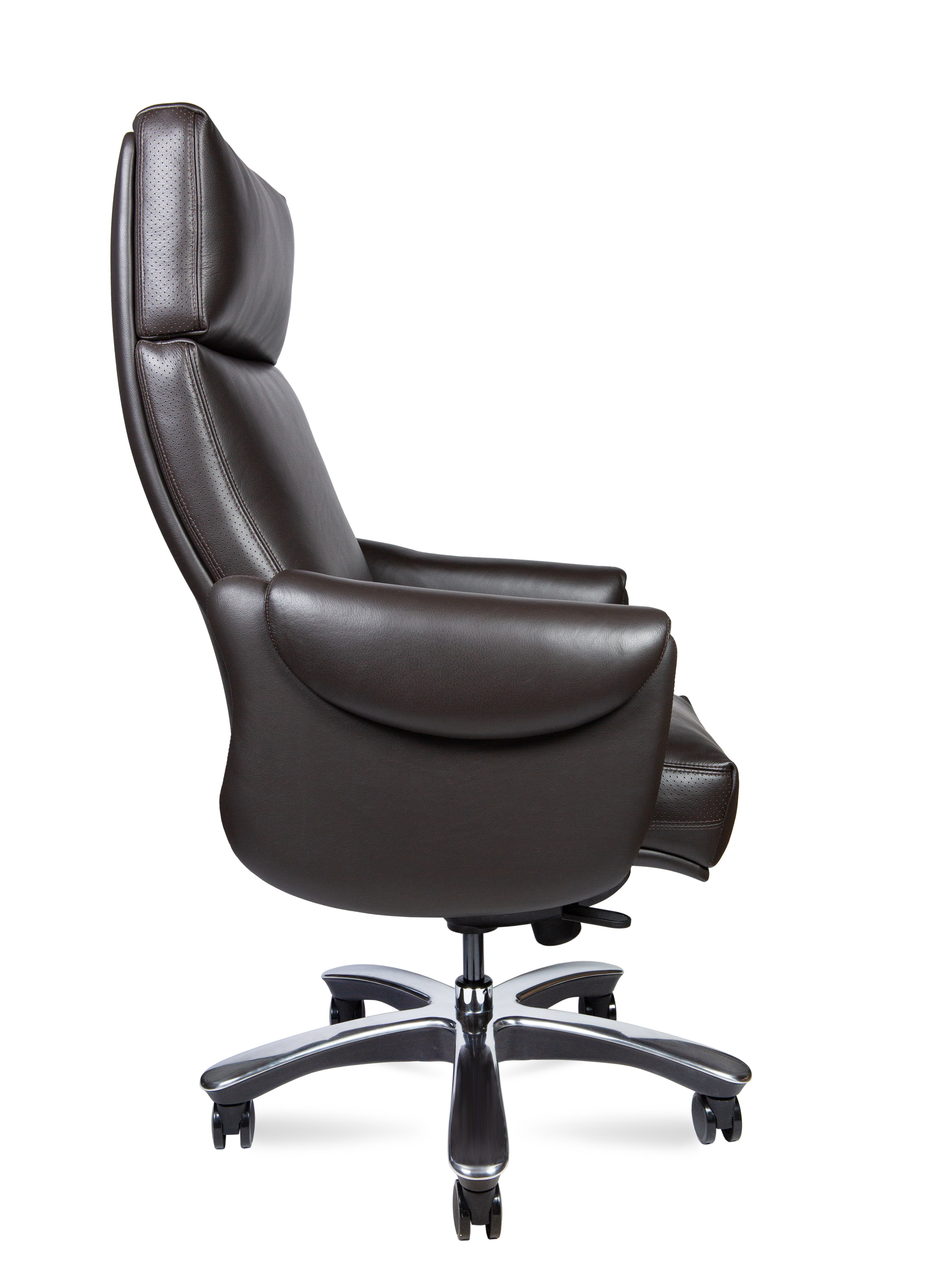 Кресло руководителя NORDEN Ritz кожа коричневый A 2108 brown leather
