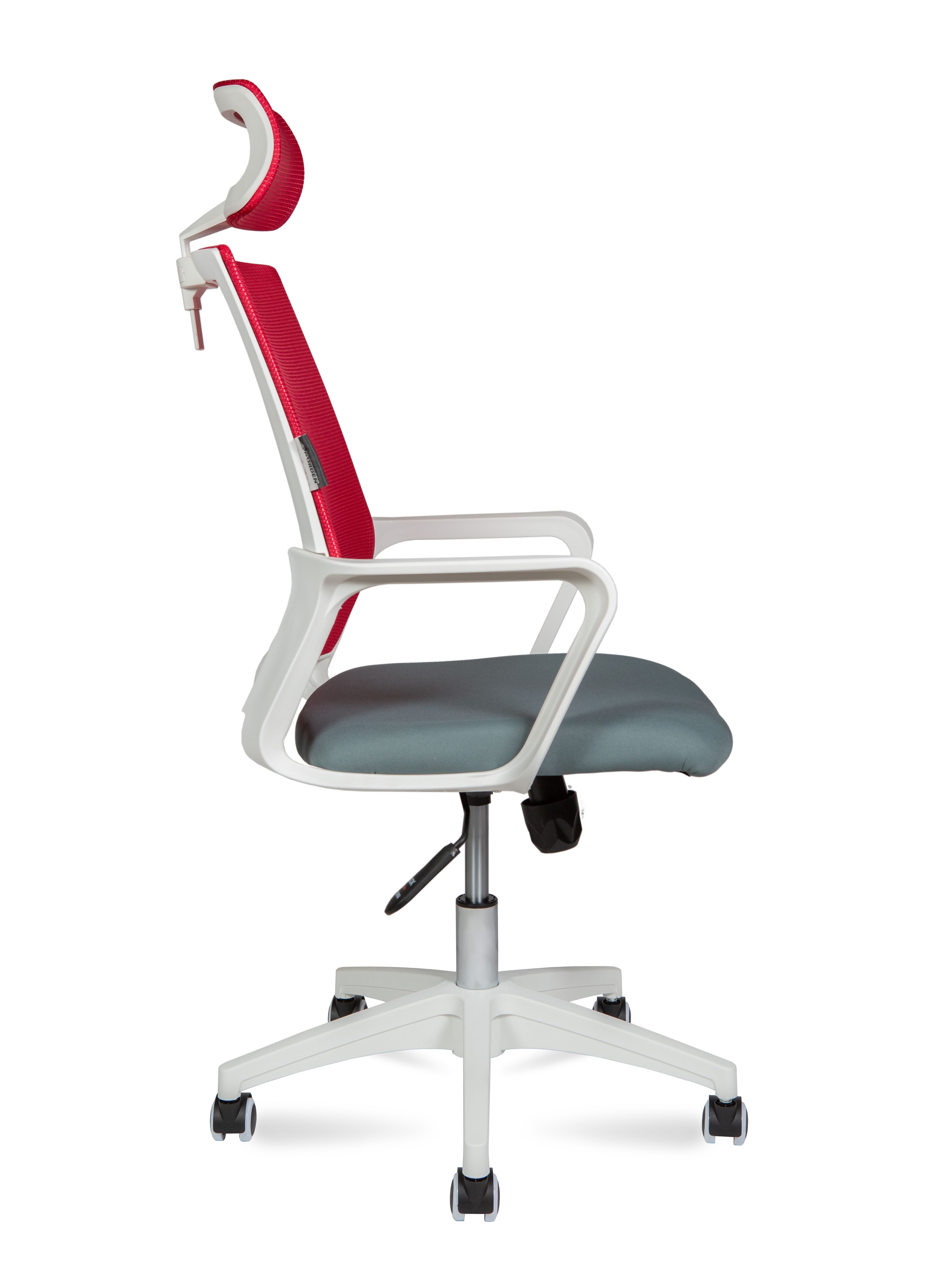 Кресло компьютерное Бит LB белый пластик красный / темно-серый 815BW-AF08-T58 NORDEN
