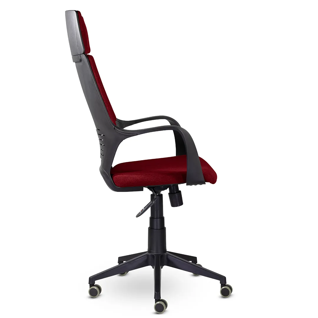 Кресло для руководителя Айкью СН-710 ткань QN красный