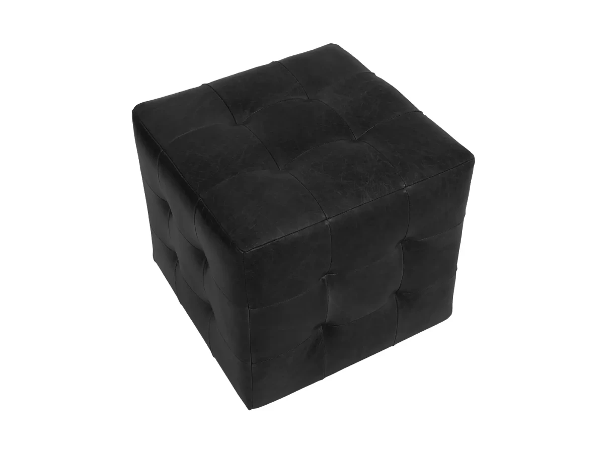 Пуф Brick Max (натуральная кожа) черный 330380