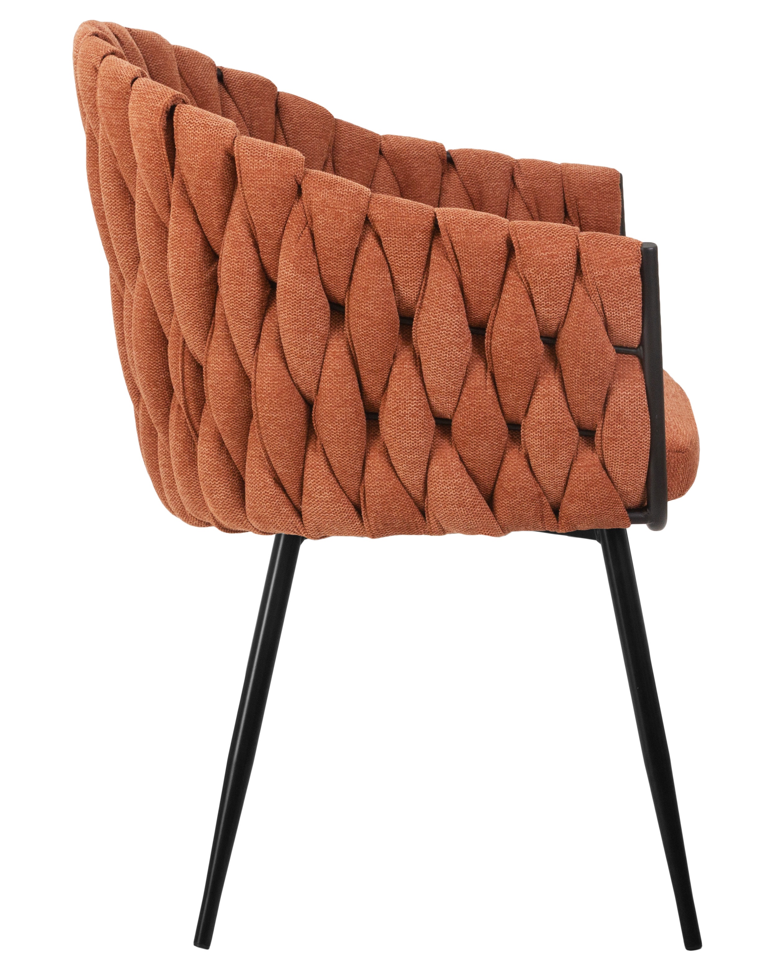 Стул-кресло DOBRIN MATILDA оранжевая ткань LAR 275-27