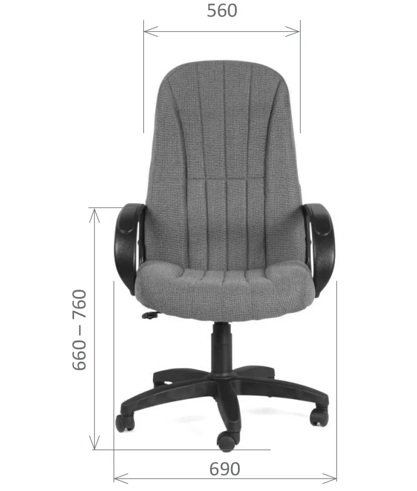 Кресло для руководителя CHAIRMAN 685 ст черный