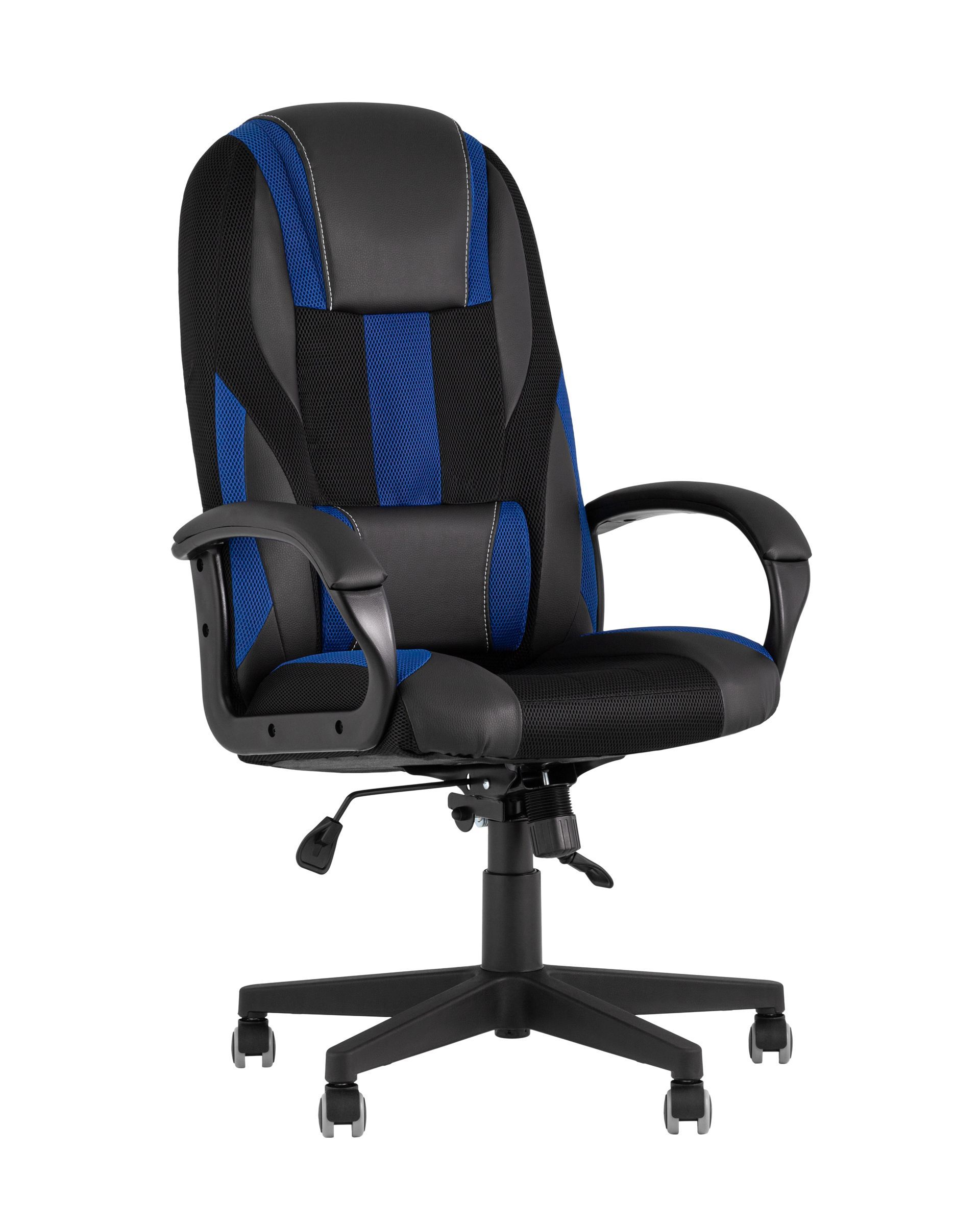 Кресло игровое TopChairs ST-CYBER 9 черный / синий