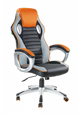 Кресло для геймера Riva Chair GAME 9292H черный / оранжевый