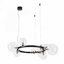 Подвесная люстра Arte Lamp VINCENT черный, прозрачный A7790SP-10BK