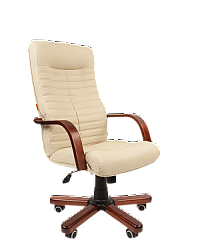 Кресло для руководителя CHAIRMAN 480 WD N с высокой спинкой и механизмом качания бежевый