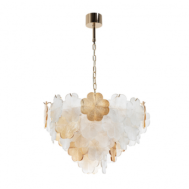 Подвесная люстра Arte Lamp MALLIKA золото, прозрачный A4077LM-10GO