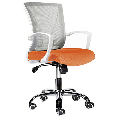 Кресло офисное BRABIX Wings MG-306 Серый оранжевый 532011