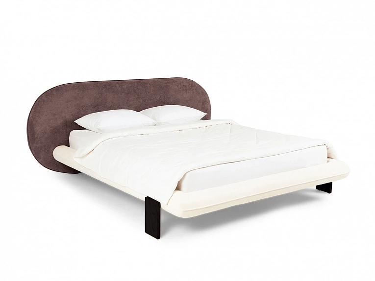 Кровать OgogoHome Softbay 160x200 (букле) фиолетовый 870567