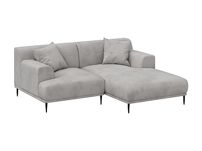 Модульный диван Portofino с оттоманкой (правый) серый 518290