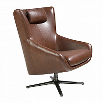Поворотное кресло Angel Cerda 5089/A1001-M1595 с кожаной обивкой