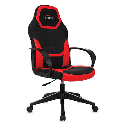 Кресло компьютерное BRABIX Alpha GM-018 черный красный