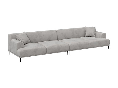 Модульный диван Portofino прямой 4-местный серый 518313