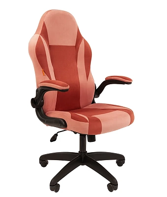 Геймерское кресло Chairman GAME 55 розовый / бордо