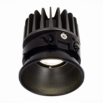 LED модуль Черный LED 1*7W 3000K 560Lm Ra>90 36° IP20 D69xH75 220-240V(глянец) St Luce SHIFT / ШИФТ ST851.438.07