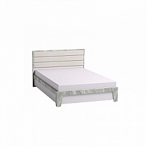 Кровать 1400 Люкс Айрис 308 (основание металл) Белый / Статуарио