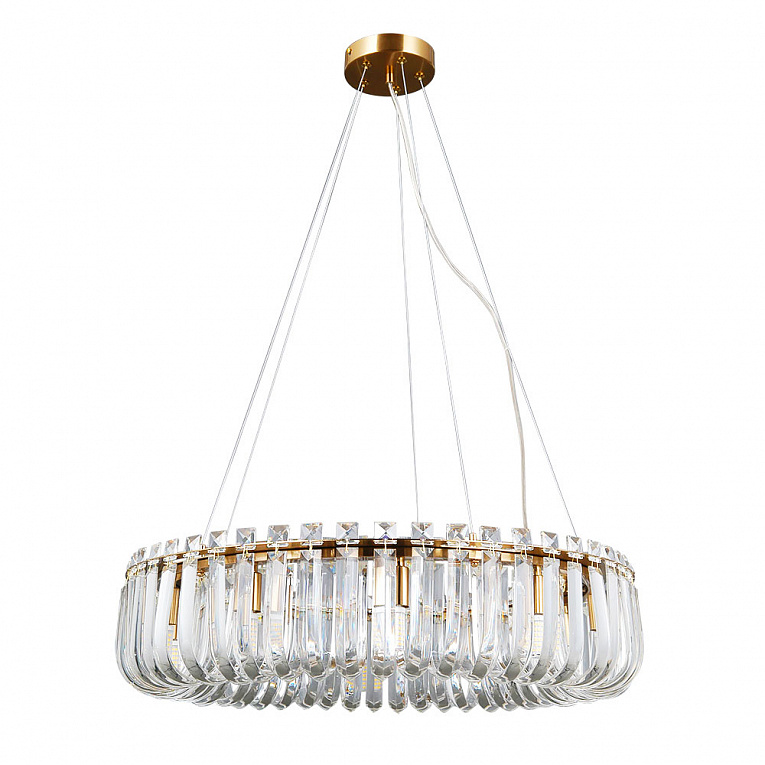 Подвесная люстра Arte Lamp MAYOTTE коричневый, прозрачный A1071SP-10PB